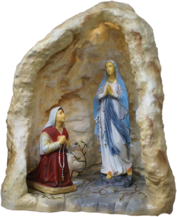 Grotto s figúrkami a LED osvetlením. 146/120/95