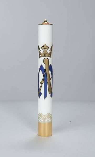 Marian liturgical candle 31cm/40mm