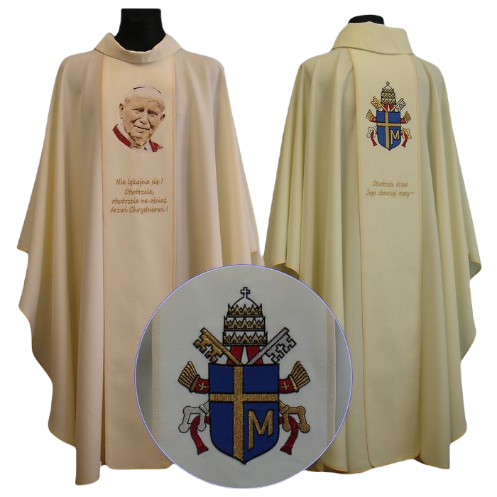 Chasuble with John Paul II 