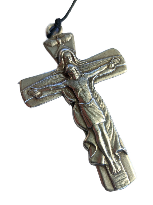 Cross on a string thong Confirmation souvenir