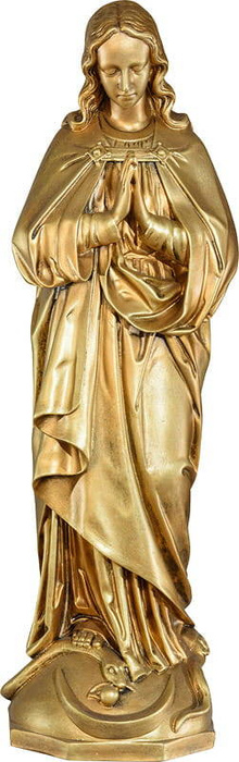 Nepoškvrnená Matka Božia (ruky zložené pred sebou) - Socha (63 cm)