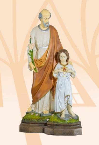 St. Joseph the Protector (with child and lily) - Figure (50 cm)