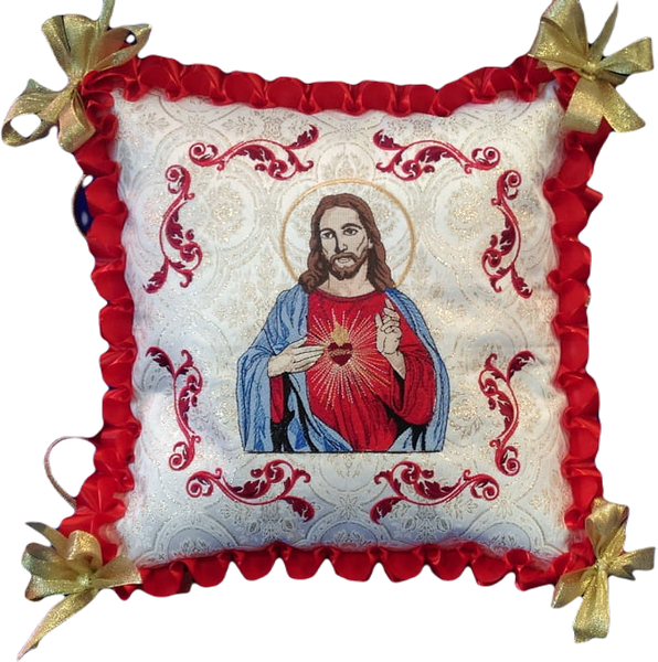 Corpus Christi processional cushion, Heart of the Lord Jesus