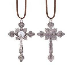 Necklace - cross - First Holy Communion souvenir - thong