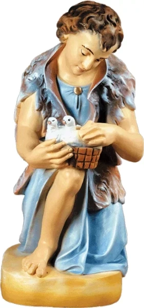 Pasterz z gołąbkami ( 70 cm )