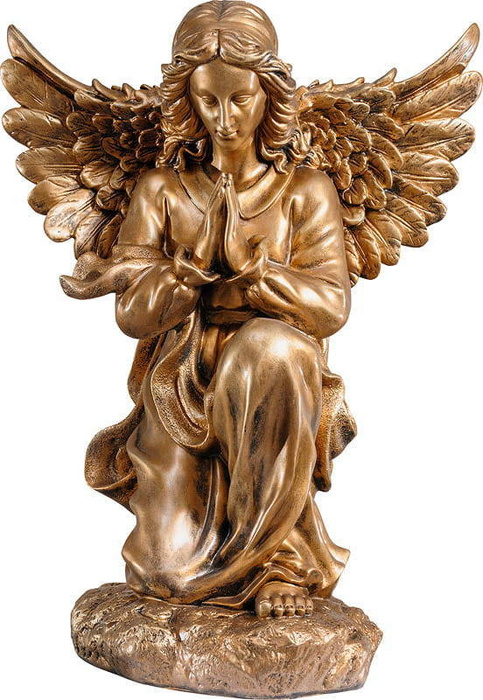 Kneeling angel - figure (51 cm)