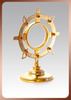 Monstrance decorated with rubies with a height of 20 cm