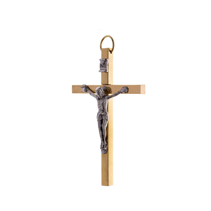 Brass cross 8 cm