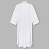 Airy elan-cotton priest's alb with front zipper closure