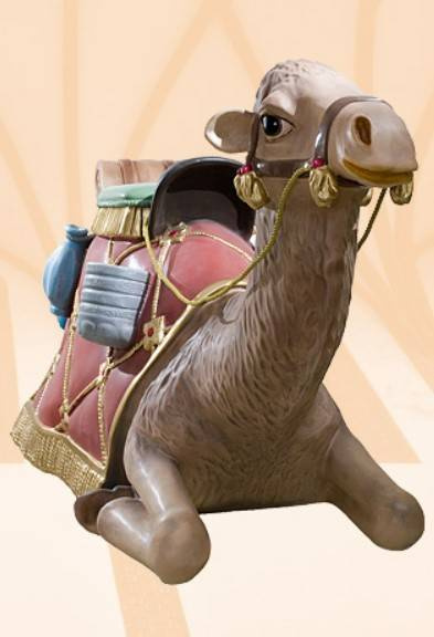Lying camel - Nativity scene figure (140x77 cm)
