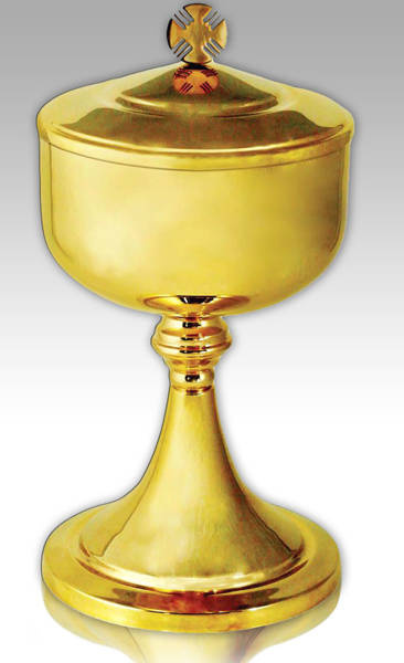 Liturgical tin for communicants height 29 cm