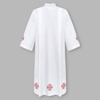  Embroidered priest's robe with cross motif and zipper on shoulder