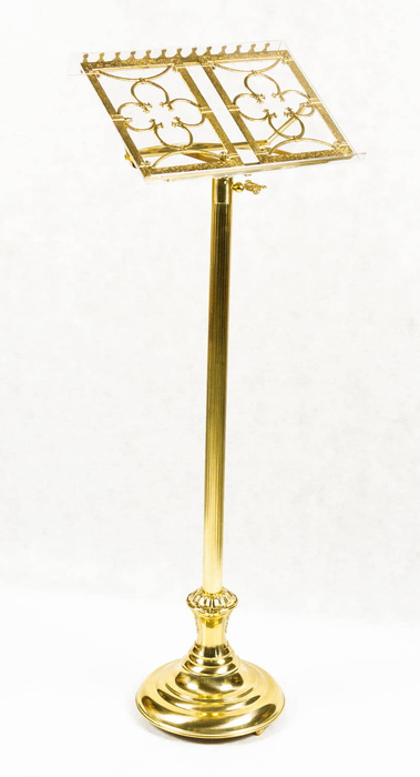 Brass pedestal, "pulpit" height. 115 cm - 148 cm