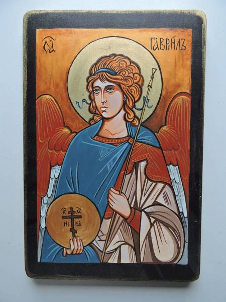 Handwritten icon Archangel Gabriel 20 x 30 cm