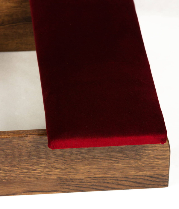 Kneeler and confessional, oak