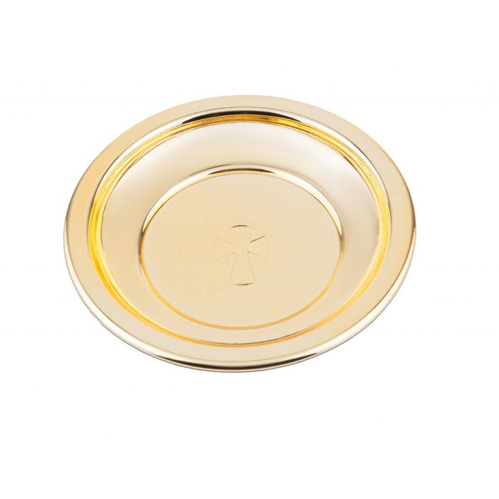 Bowl for holy water 12 cm in gold color