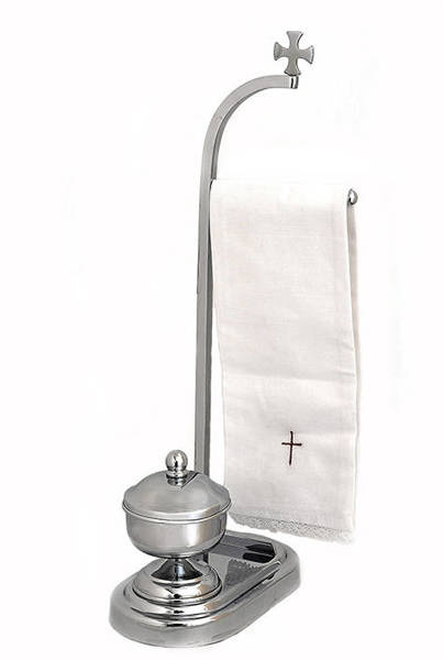 Lavabo s držiakom na obrúsky chrómované H. 36 cm