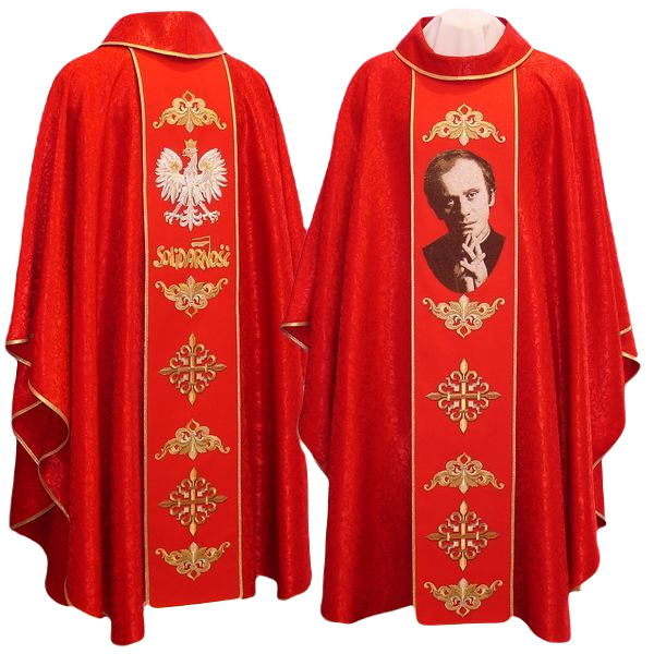 Chasuble with Bl. Fr. Jerzy Popieluszko