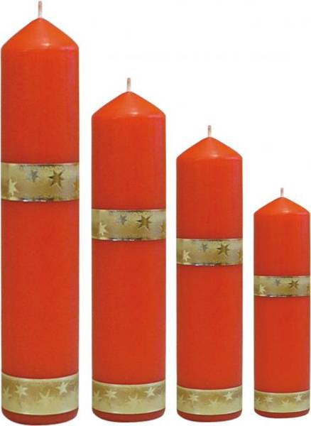 Set of Graduated Advent Candles 50mm diameter