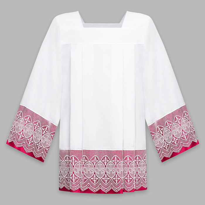 IHS guipure communion with a width of 20 cm