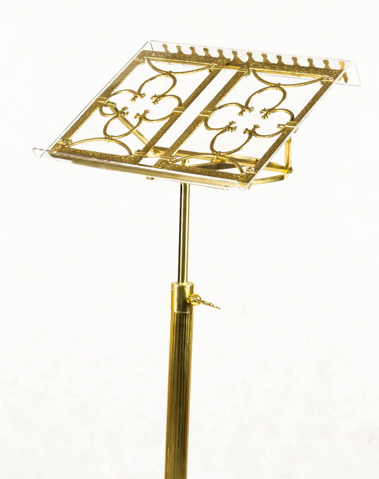 Brass pedestal, "pulpit" height. 115 cm - 148 cm