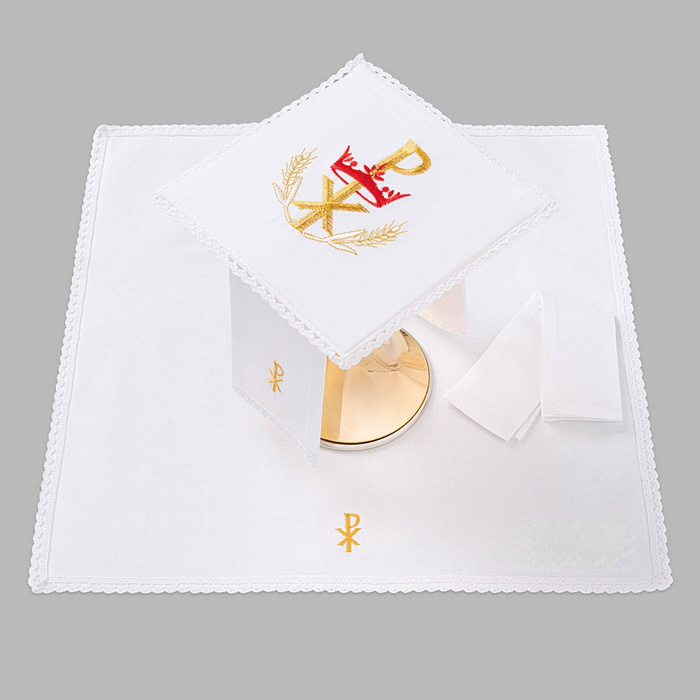 Altar chalice linen finished with lace PX crown