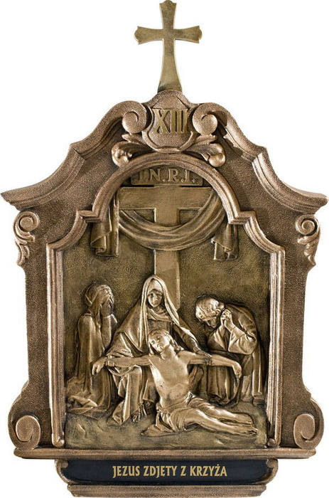 Krížová cesta v ráme - obrázky (43 × 66 cm)