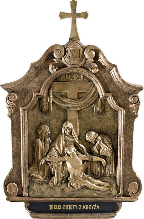 Krížová cesta v ráme - obrázky (43 × 66 cm)