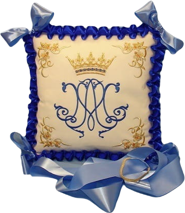 Corpus Christi Marian processional cushion