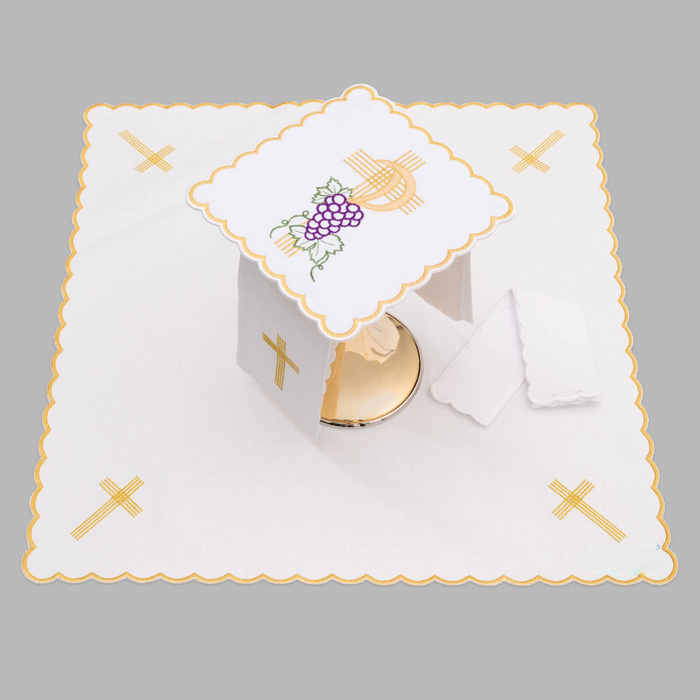 Altar chalice linen richly embroidered