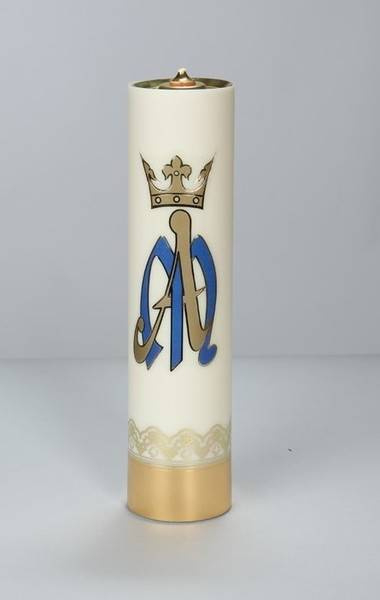 Marian liturgical candle 31cm/75mm