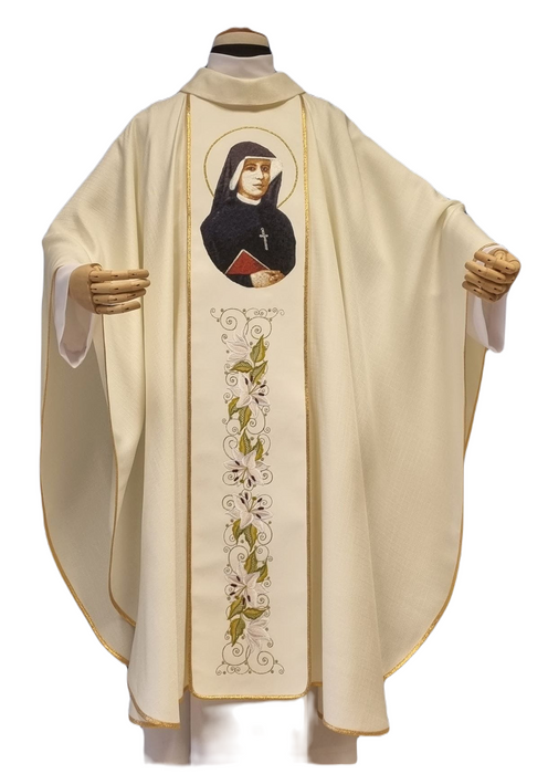 Chasuble with the image of St. St. Faustina Kowalska