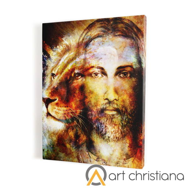 Religious painting Jesus-Lev of Judah, canvas