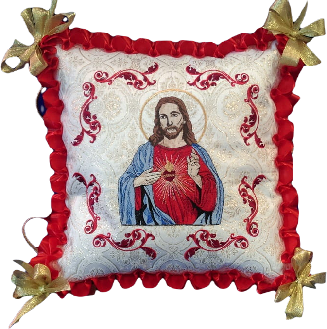 Corpus Christi processional cushion, Heart of the Lord Jesus