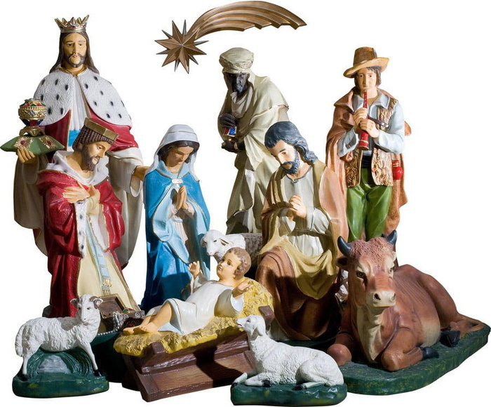 Christmas Crib (12 elements) (90 cm)