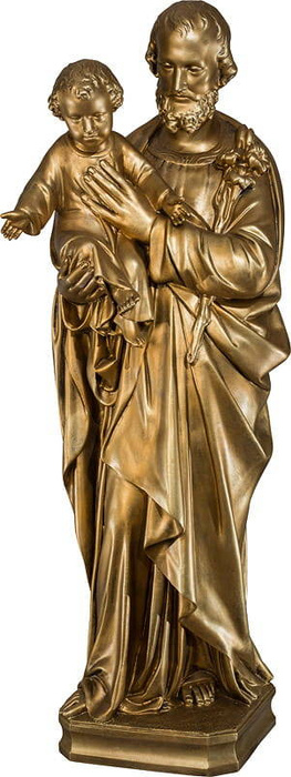 St. Joseph the Protector (with child and lily) - Figure (102 cm)