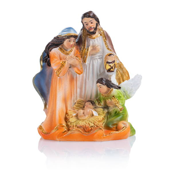 Christmas crib - Holy Family - 8 cm - hand painted