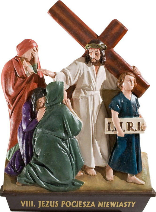 Stations of the Cross on a barrel - Figure (29×35 cm)