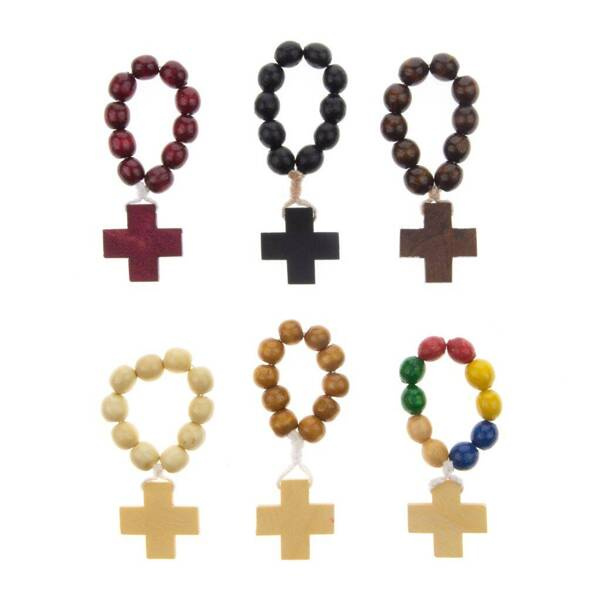 Tenth of a rosary wooden rosary mini