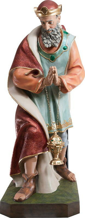 King with incense - Figure for the nativity scene (146 cm)