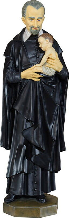 St. Svätý Vincent A' Paulo s dieťaťom - Postava (83 cm)