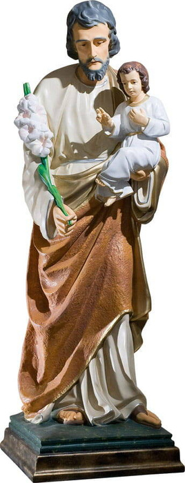 St. Joseph the Protector (with child and lily) - Figure (110 cm)