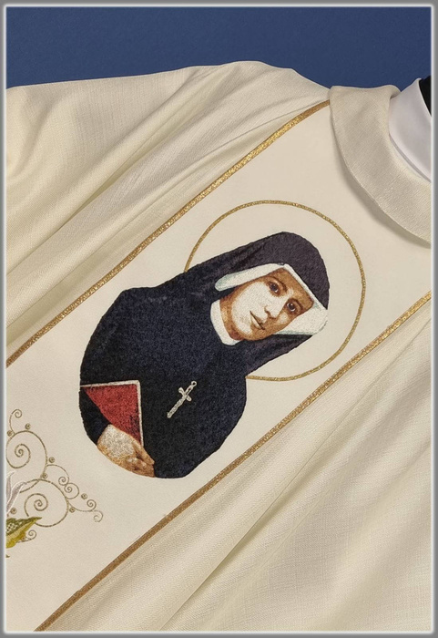 Chasuble with the image of St. St. Faustina Kowalska