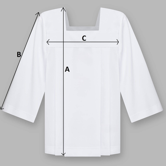 A 30 cm wide guipure communion
