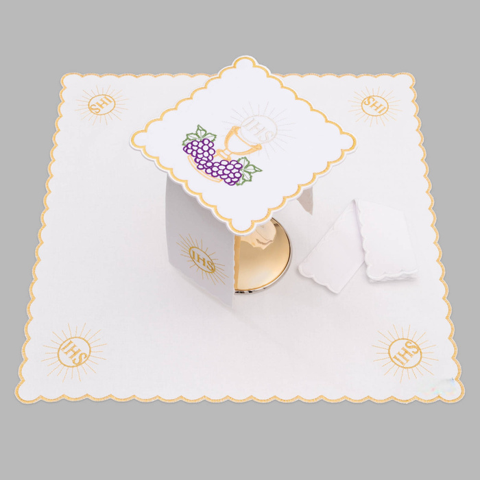 Altar chalice linen richly embroidered