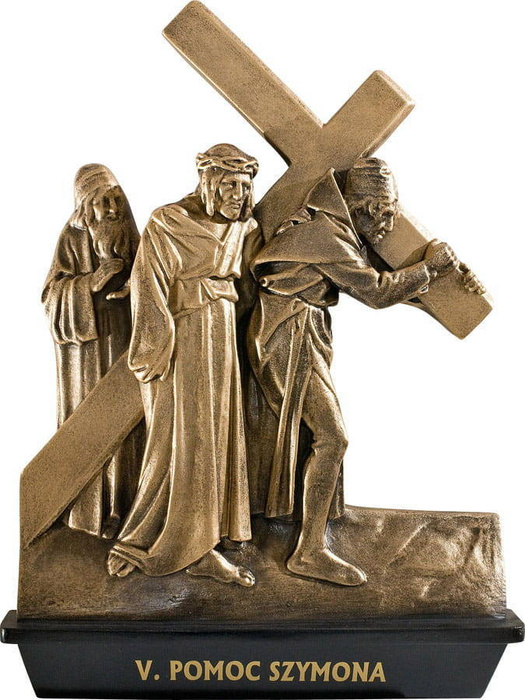 Stations of the Cross on a barrel - Figure (29×35 cm)