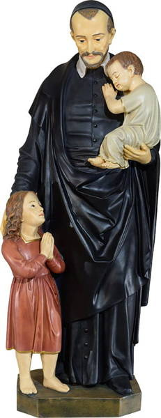 St. Vincent A' Paulo with children - Figure (85 cm)