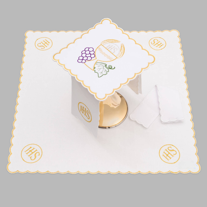 Altar chalice linen richly embroidered