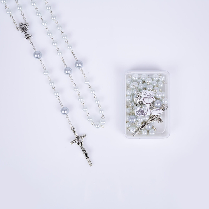 Rosary for First Communion in a box