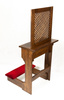 Kneeler and confessional, oak